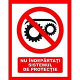 Placuta nu indepartati sistemul de protectie