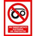 Placuta nu indepartati sistemul de protectie